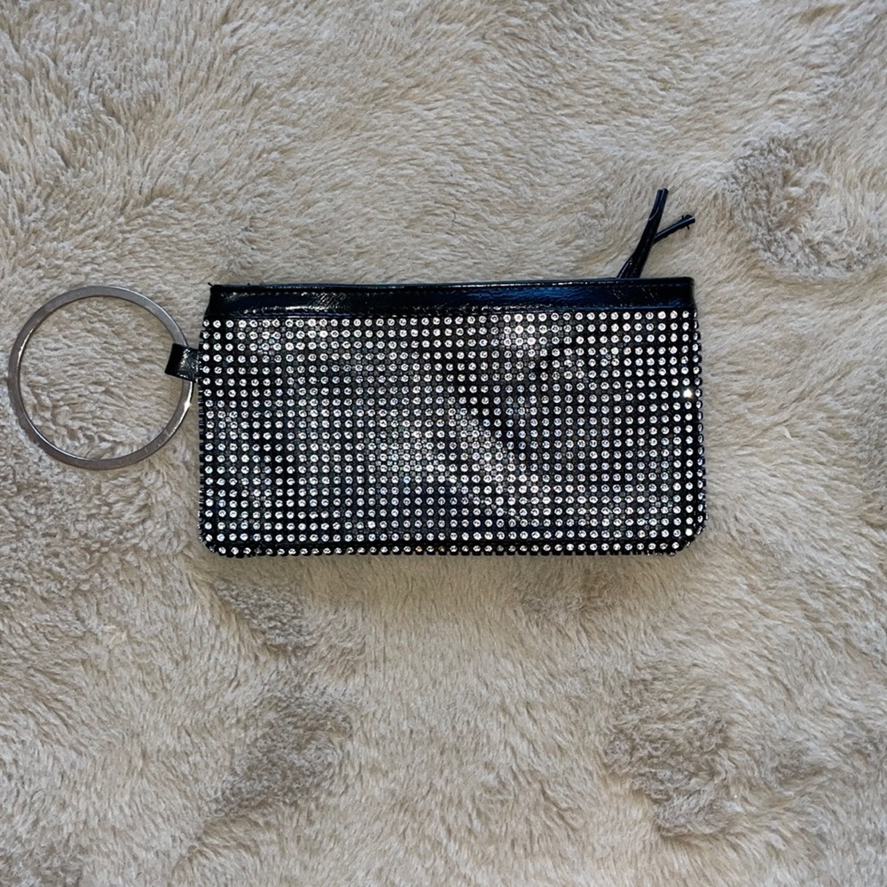 Rhinestone Zippered Wristlet